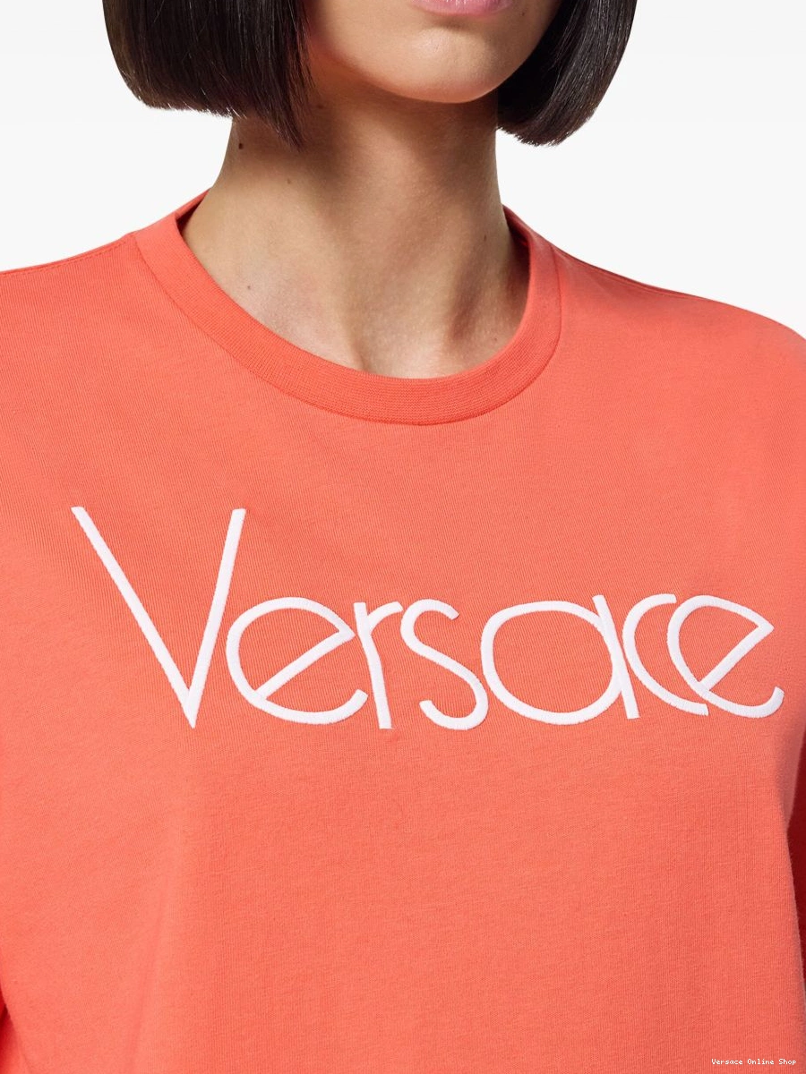 Cheap logo-print Re-Edition Versace 1978 T-shirt Women 0720